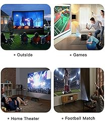 Luby Portable Movie Projector with Free Projector