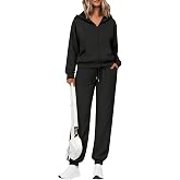 ASUIU Sweat Sets for Women 2 Piece Zip Up Sweat Pants and Hoodie Set Women fall Jogger Sweatpants Long Sleeve Tracksuit