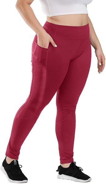 workout leggings with pockets plus size