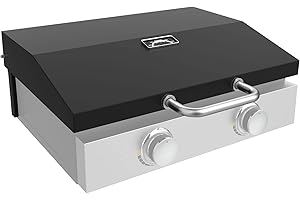 BBQ777 Upgrade Hinged Lid for Blackstone 22 inch Griddle, Griddle Hood Grill Hard Cover Flat Top Lid Compatible with 22" Blackstone Griddle