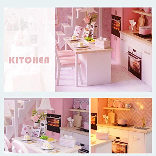 2 CUTEBEE+Dollhouse+Miniature+Furniture+Movement