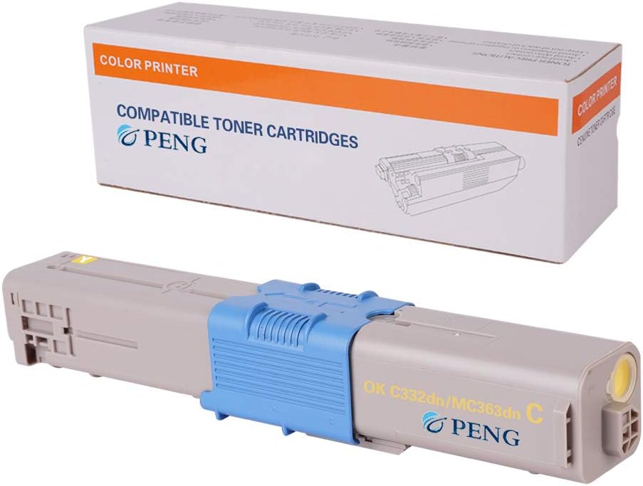 Kuncheng Compatible Toner Cartridge for OKI Okidata C332 C332dn MC363 MC363dn Printers Replacement for 46508704 46508703 46508702 46508701 K/3,500 Pages,and CMY/3000pages(4-Color Pack: Computers & Accessories