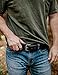 Hanks Gunner - USA Made Concealed Carry CCW Leather Gun Belt - 100 Year Warranty - 14 Ounce - Black -40