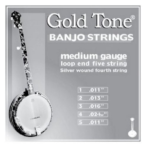 Gold Tone Banjo Strings, Medium Gauge