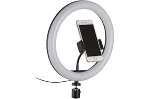 FocusFoto Ring Light Kit: 10" Dimmable LED Ring Light, Light Standfor Camera,Smartphone,YouTube,Self-Portrait Shooting