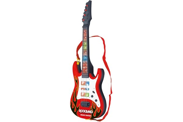 Pais & Filhos, Guitarra Infantil - Premium, Vermelha