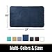 MAYSHINE Non Slip Absorbent Microfiber Bath Mat, Luxury Soft Plush Bathroom Rug, Machine Washable Thick Shaggy Bath Rug for Bathroom, Bathtub, Shower, Washroom(20X32 Inches Dark Blue)