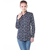 Dioufond Womens Long Sleeve Cotton Shirts Button Down Tops Casual Blouse