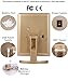 Tri-Fold Lighted Vanity Makeup Mirror with 21 LED Lights, Touch Screen and 10X / 3X / 2X / 1X Magnification Mirror, Two power Supply Mode Tabletop Makeup Mirror,Travel Cosmetic Mirror (gold)