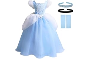 TYHTYM Princess Costumes Little Girls Dress Up Cosplay Fancy Halloween Christmas Party 2-11T