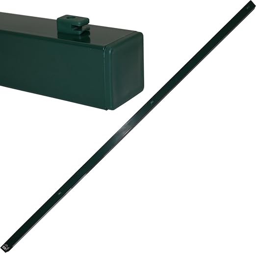 2" Square x 2.3M PVC Coated Metal Fence Post With Fence Clips Amazon