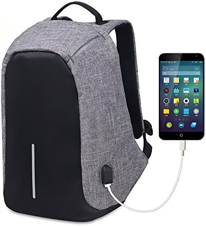 Back to School Backpacks, Anti-theft Business Laptop Backpack with USB Charging Port Fits Under 15.6 inch Laptop, Water-resistant Backpack