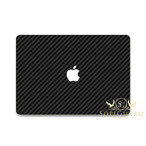 SopiGuard Full Body Carbon Fiber Skin Decal for Apple Macbook Pro 13 inch Retina