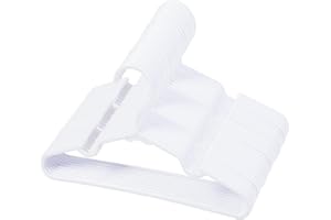 VIIBASE 30-Piece White Baby Nursery Closet Hangers, Non-Slip Laundry Infant Pant Hanger for Newborn Clothes Gift, Ultra-Thin Plastic Hanger for Girl Boy Toddler Kid