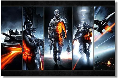 Eleven 7(Frame) Battlefield 4 Game Stylish HD Wallpaper Pop Retro Kids Canvas Poster Decor Best Nice 51x77cm IUY5-0942
