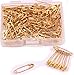 Shapenty Mini Metal Clothing Accessories Trimming Fastening Clip Button Tool Tiny Sewing Craft Safety Pins, 18x5mm, 160PCS (Gold)