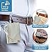 Lewis N. Clark RFID Blocking Money Belt Travel Pouch + Credit Card, ID, Passport Holder for Women & Men, Tan primary