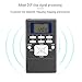 FM Pocket Radio, ALLOMN Portable Digital Tuning FM Stereo Radio with Battery Operated, LCD Display and Earphone for Walking