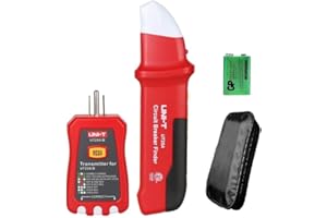 KDATOR UNI-T UT25A Digital AC Circuit Breaker Finder and Tracker Kit with Electrical Integrated GFCI Outlet Socket Tester, Working on AC 90-120V, Adjustable Sensitivity Buzzer Indication, Flashing LEDs