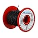 BNTECHGO 20 Gauge Silicone Wire Spool Black 50 feet Ultra Flexible High Temp 200 deg C 600V 20AWG Silicone Rubber Wire 100 Strands of Tinned Copper Wire Stranded Wire for Model Battery Low Impedance