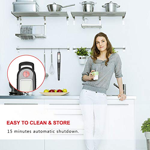 Termometro da Cucina, Termometro Cucina Digitale Professionale, Lettura Istantanea Termometro Carne con Sonda Lunga per Barbecue, Pasticceria, Latte, Cottura