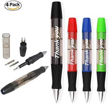 SIKAO Multitool Pen With Screwdrivers and Light"Thank you" Gifts for Men (Mixed 12Pack)