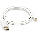 MacLab. Thunderbolt ( Mini DisplayPort ) to HDMI 変換 ケーブル 1.8m ホワイト ( 4K 3840&times;2160 30Hz)