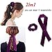 9Pcs Hair Scrunchies Ribbon Bowknot Velvet Elastics Hair Bands Scrunchy Hair Rope Ties Hair Bow Ponytail Holder Accessories for Women Girls