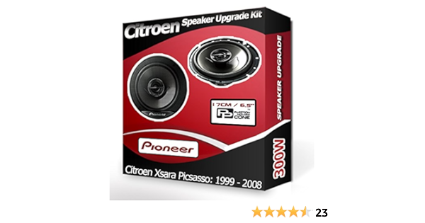 Pioneer Altavoces para Puerta Delantera de Coche, Citroen Xsara Picasso, 240 W