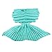 Maxchange Mermaid Blanket, Handmade High Density Crochet Mermaid Tail Blanket,Recommend Adult Size for Who is Over 5 Feet, Soft and Warm Gift for Girl, Girlfriend and Daughter