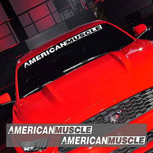 Charminghorse 2 Pieces Americanmuscle Bold Text Gt Front Rear