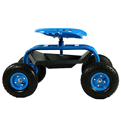 2 Sunnydaze+Rolling+Garden+Degree+Swivel