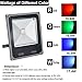 ZHMA RGB Flood Light, 50W Color Changing Outdoor Lights, Waterproof Wall Washer Light, 16 Colors & 4 Modes DIY Strobe Mode, Halloween Christmas Decorations