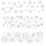 Luxurious I Do and Ring Wedding Confetti Wedding or Bridal Shower Party Decoration, Value Pack, White, 1.2 oz..