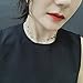 Manerson Lucky Star Choker Necklace Pendant Disc Chain Statement Necklace for Women Girls (Silver)