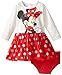 Disney Baby Girls' Long Sleeve Dress with Panty, Off White, 18 Months
