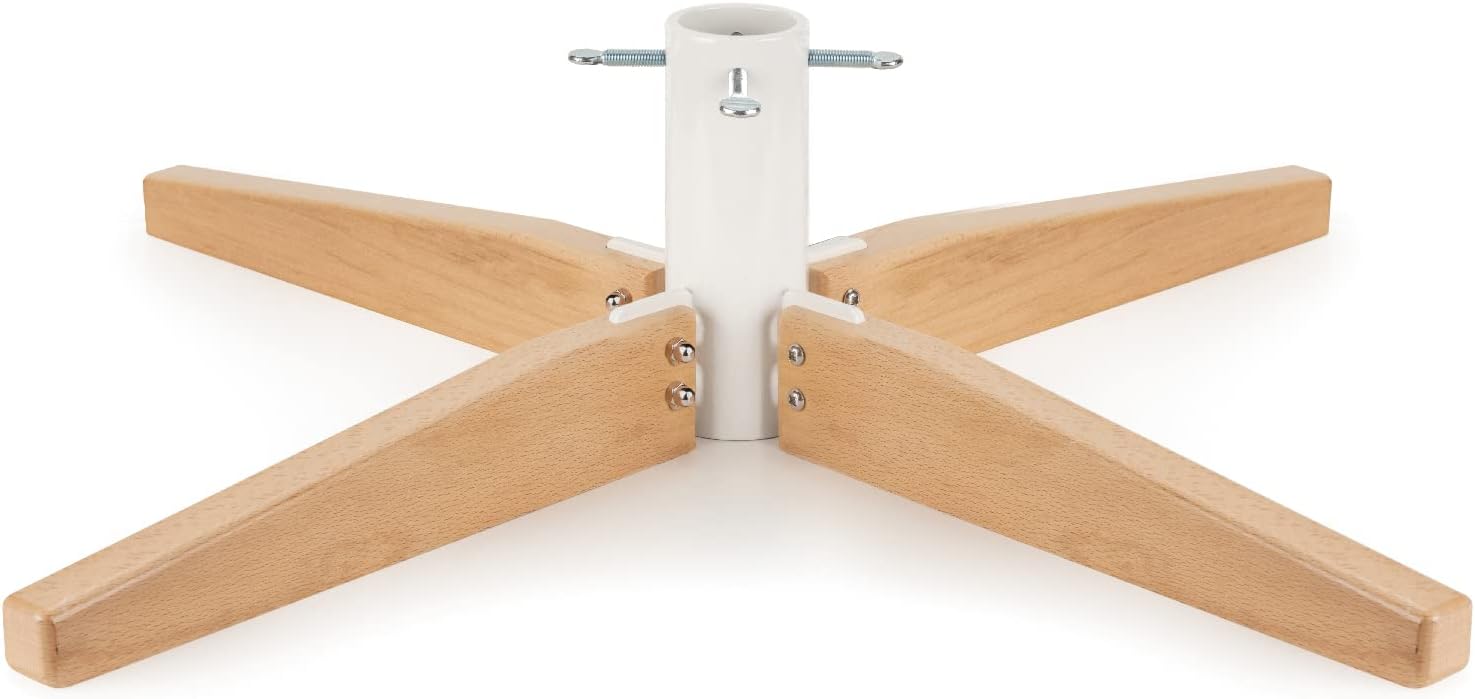 Tree Stands - Tree Nest Christmas Tree Stand for Artificial Tree Christmas Base Holder fits 6ft 6.5ft 7ft 7.5ft 8ft 9ft 10ft Fake Tree Stable for Xmas Tree Minimalistic(White,Large)