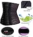 are Waist Trainer Bad for You Waist Trimmer ab Belt for Faster Weight Loss Back Support Girdle Long Torso Plus Size Postpartum Shirt Thermal Thong Vest Plus Size (L, Black)