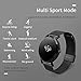 KeeGan Fitness Tracker Activity Tracker with Heart Rate Monitor and Calorie Counter Pedometer Bracelet IP67 Waterproof GPS Tracker Smart Watch for Men Women (Black-Steel)