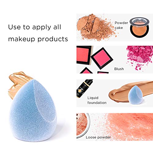 JUNO & Co. Microfiber Velvet Sponge, Latex-Free, Dual Layer Technology, Flawless Makeup Blender for Foundations, Powders and Creams (Holiday Bundle) - Thumbnail 4