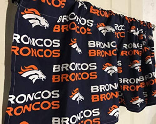Amazon Com Denver Broncos Football Curtain Valance Handmade