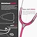 MDF Instruments, MD One Stainless Steel Stethoscope, Adult, Fuschia Tube, Silver Chestpieces-Headset, MDF77732