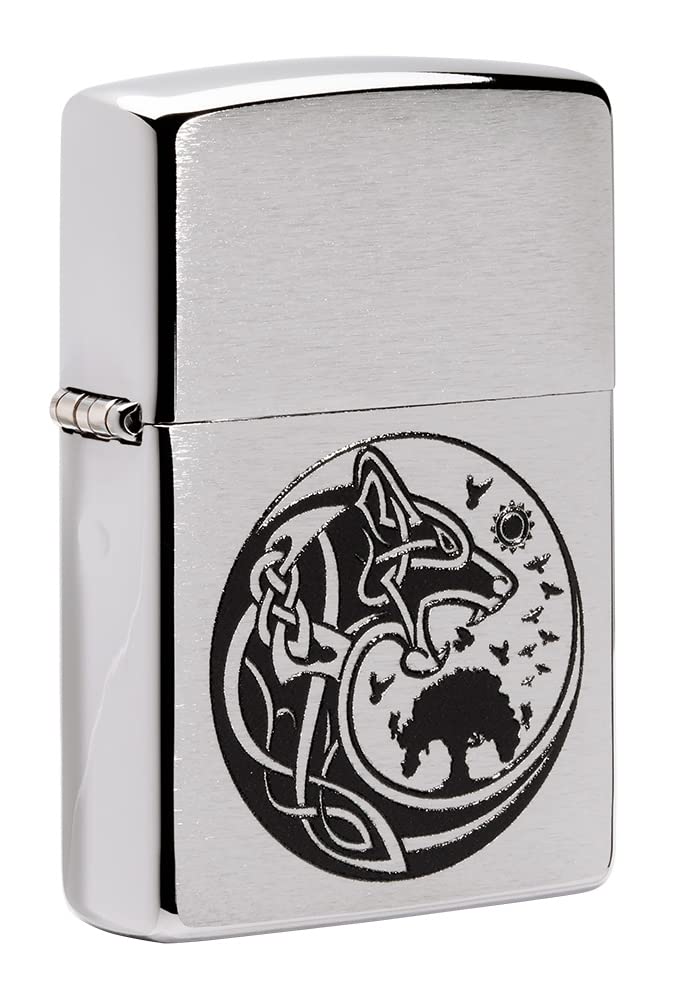 Zippo Lighter, Metal, Black, One Size