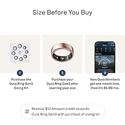 Oura Ring Gen3 Horizon - Rose Gold - Size 12