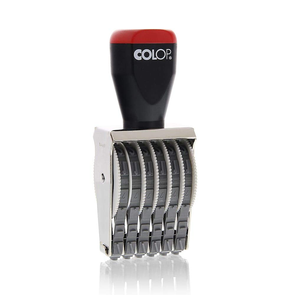 COLOP 07006 Rubber Numbering Stamp | 108870 | 7mm 6 Band Number Stamp