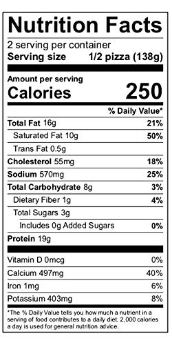 Cali'flour Foods Frozen Pizza (Supreme Veggie, 6 Pizzas) - Fresh Cauliflower Base | Low Carb, Gluten and Grain Free | Keto Friendly