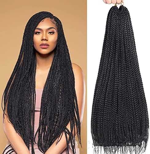 Azonee Crochet Box Braids Goddess, Box Braids Crochet Hair Pre Looped ...
