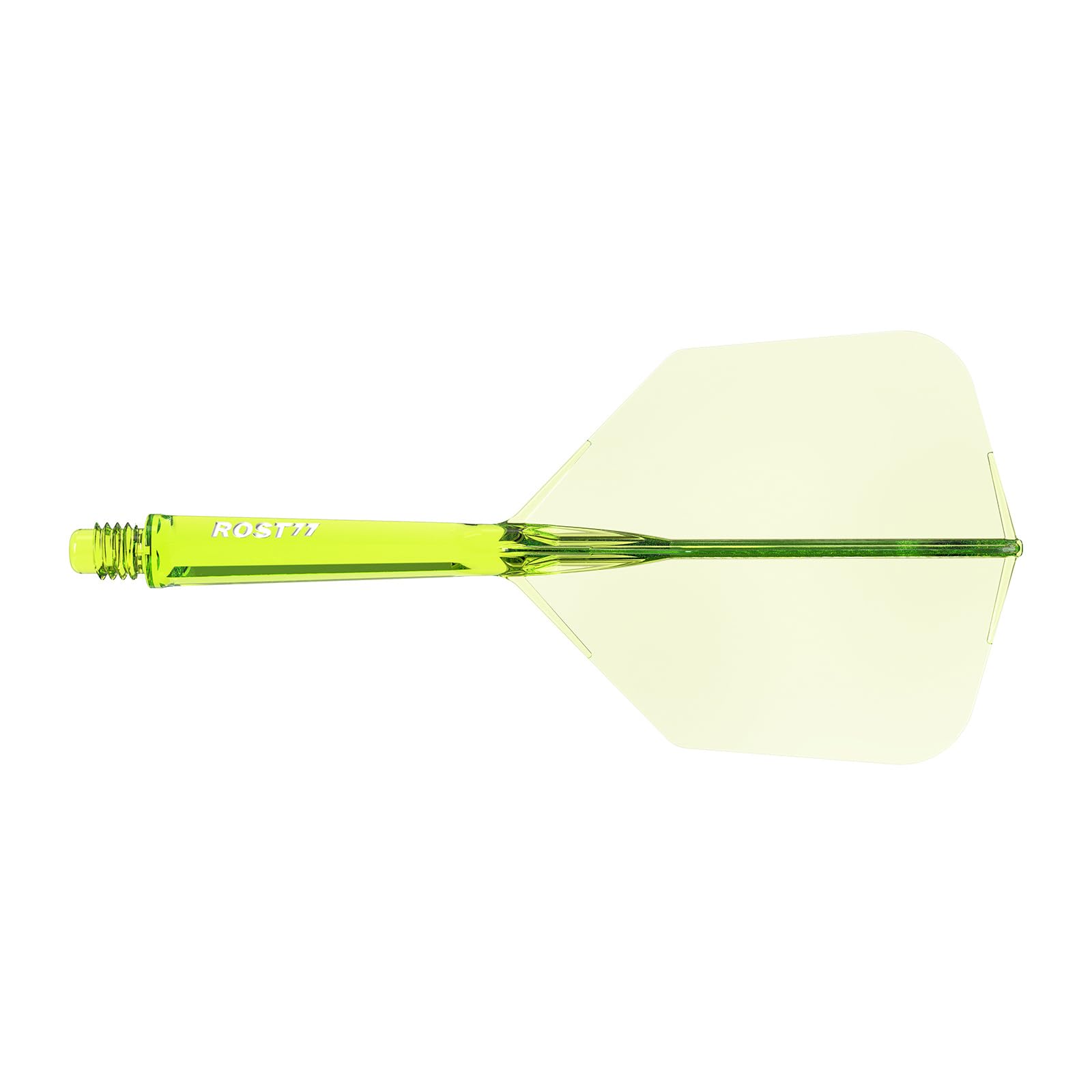 CUESOUL ROST 77 Integrated Dart Shaft and Flight,Big Wing Shape,Set of 3(clear color series)