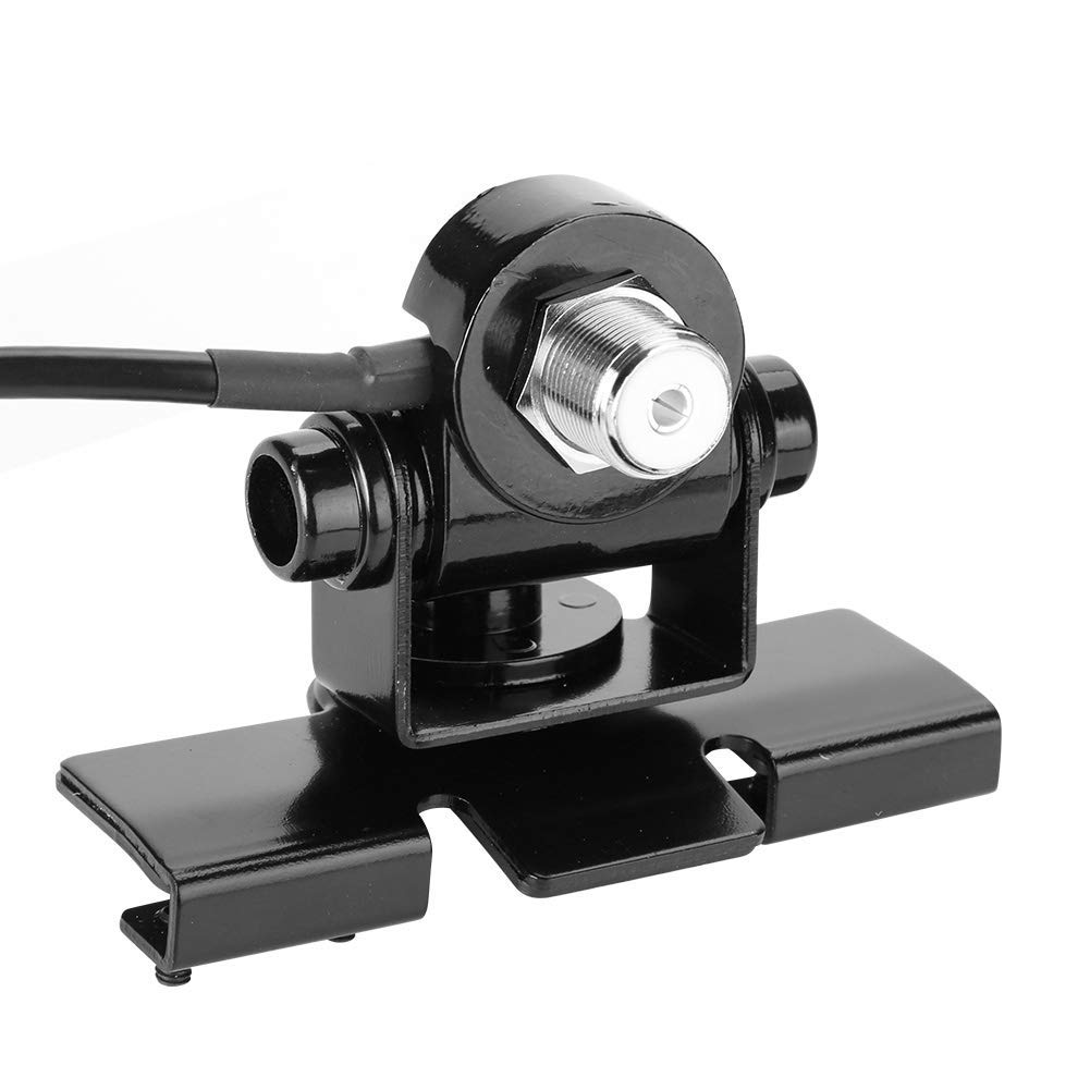 Denash Car Antenna Mount Bracket with 5M PL259 Extension Cable, Mobile Radio Antenna for Vehicle Clip Mount/Trunk Lid/Hatchback/Door Mount