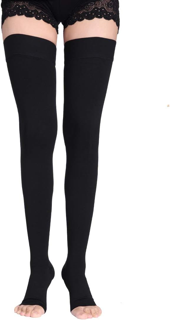 Thigh High Compression Socks for Men & Women, 20-30 mmHg Compression Stockings.